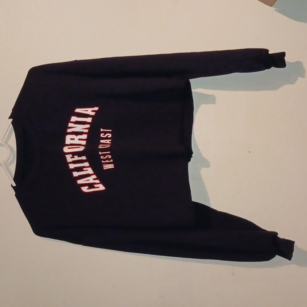 Cropped Sweater Navy Blue